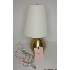 NEW Kate Spade New York Gold Ball Sphere Small Table Lamp and Shade